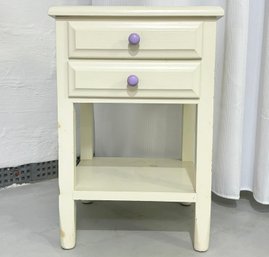 A PAINTED PINE Nightstand Or End Table