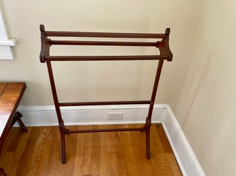 Antique Wood Blanket Rack