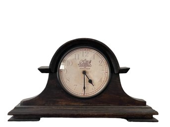 Stetson Mantel Clock With Distressed Face & Wood Gives This Newer Piece That Antique Vibe