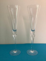 PAIR OF LENOX CHAMPAGNE FLUTES