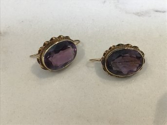 Absolutely Stunning 14K Gold Large Amethyst 6.21 Grams