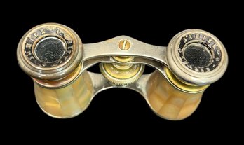 Vintage Mother Of Pearl Opera Glasses Made By Lamier Paris