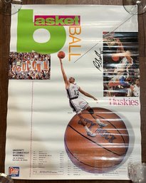 Signed Rob Sellers Uconn Basketball Poster