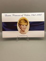 Beautiful Diana Princess Of Wales 1961-1997 $5 Memorial Coin