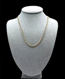 Vintage P. LUX Sterling Silver Vermeil Long Chain Necklace