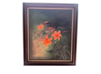 Asian Inspired Framed Painting