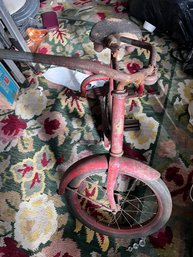 Early Antique Children's Red Tricycle