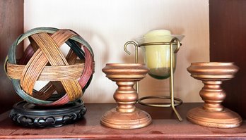 Spool Candle Holders And More Decor