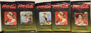 (5) 1995 Coca Cola Collection Foil Packs - M