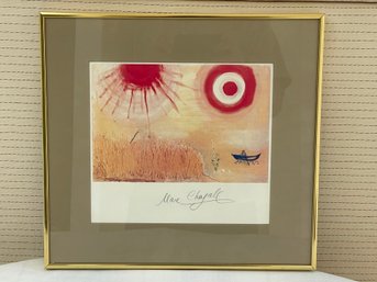 Marc Chagall A Wheatfield On A Summer's Afternoon Signed Print