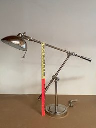 Articulating Chrome Lamp Large Pottery Barn Heavy