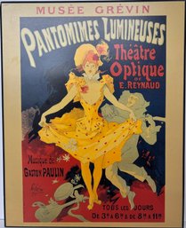 French Musical Poster Printed On Plaque
