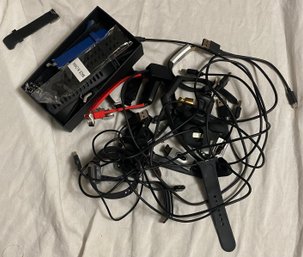 Large Lot Of Fitness Trackers, Chargers And Bands