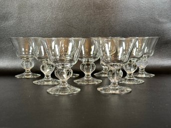 An Elegant Set Of Vintage Stemware