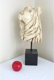 A Roman Torso Sculpture On Stand