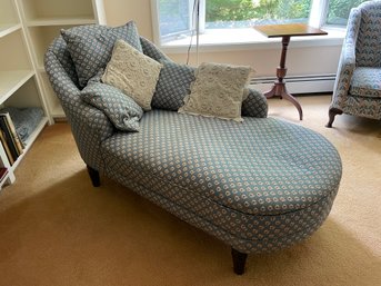 Vintage Reupholstered  Chaise Lounge.