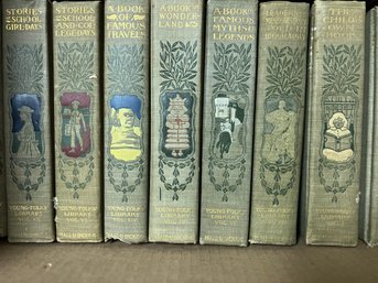 Collection Of Vintage Hardcover Books 'Young Folks Library' Volumes 1-20