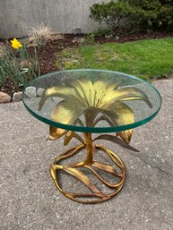 Arthur Court Style Lily Form Accent Table