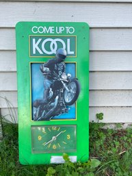 Kools Cigarette Bar Sign And Clock