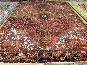 Hand Knotted Persian Rug,9 Feet 1 Inch By 12 Feet 3 Inch