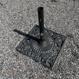 A Cast Iron Umbrella Base