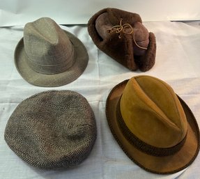 4 Vintage Mens Hats Including Stetson