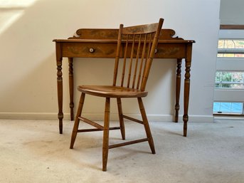 A Vintage Stenciled Writing Desk & Chair By Hitchcock #1