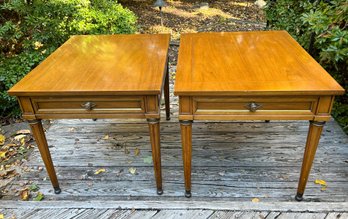 Pair Of Beacon Hill Collection Side Tables With Drawer