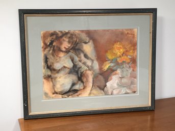 Very Nice Vintage Pastel Painting Signed MARCUCCI ? Or MARANUCCI ? - Very Interesting Piece - Original Art