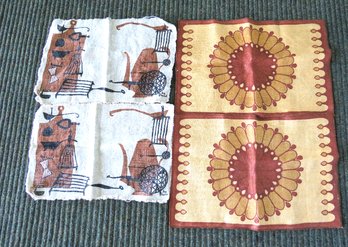 Vintage MCM Wert Linens Sun Placemats