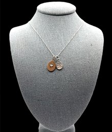 Italian Sterling Silver Chain With Three Pendants