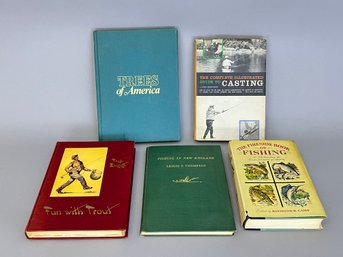 Lot Of 5 Books On Fishing