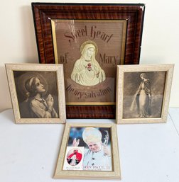 Vintage And Antique Framed Religious Art