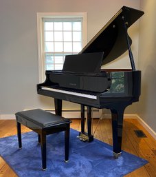 Hamilton Baldwin Ebony Baby Grand Piano Model H391 - Professional Mover Required