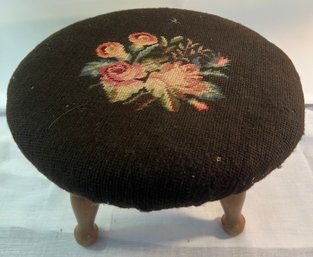Small Floral Foot Stool
