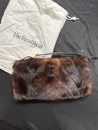 Authentic Paola Del Lungo Mink Fur Handbag Purse NEW (Originally $1500)