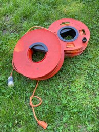 Pair Of Extension Cords On Reels