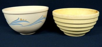 Two Country Mixing Bowls, One By Roseville!