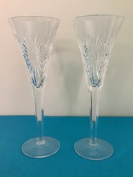 PAIR OF WATERFORD CHAMPAGNE FLUTES