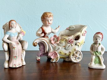 A Trio Of Vintage Porcelain Figurines