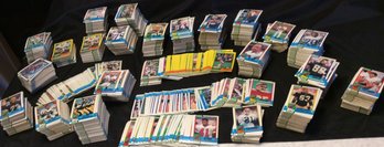 Box Filled With Hundreds Of 1990 Topps Football Cards - M