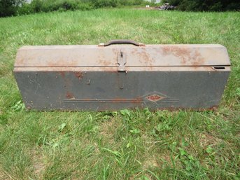 Vintage Gray Metal Sherman Klove Tool Box