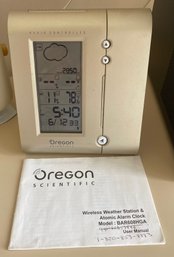 Oregon Scientific Wireless Weather Station And Atomic Alarm Clock