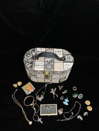 Costume Jewelry With Box