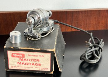 Vintage 1950's Master Model 98 Electric Massager