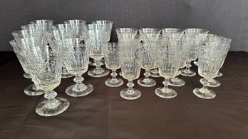 A Lot Of LOTUS Glassware BY Glastonbury