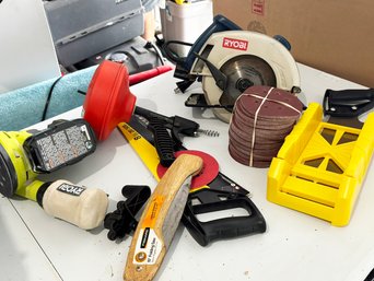 Ryobi Tools - A Circular Saw, Sander, And More