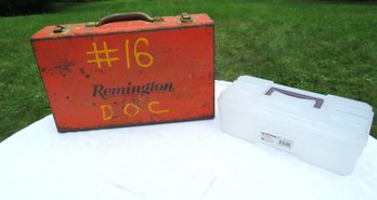 Remington DOC #16 Orange Tool Box Metal & Plastic Box