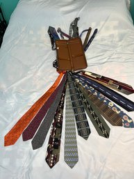 Eleven Ties With Swank Travel Tie Organizer