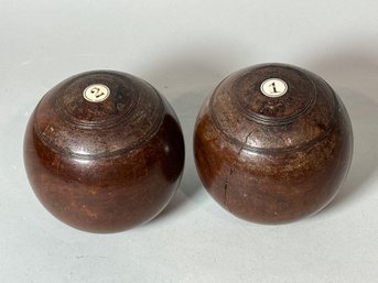 19TH CENTURY LAWN BOWLING BALLS